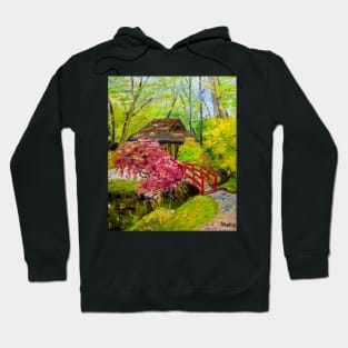 House by the forest waterfall Hoodie